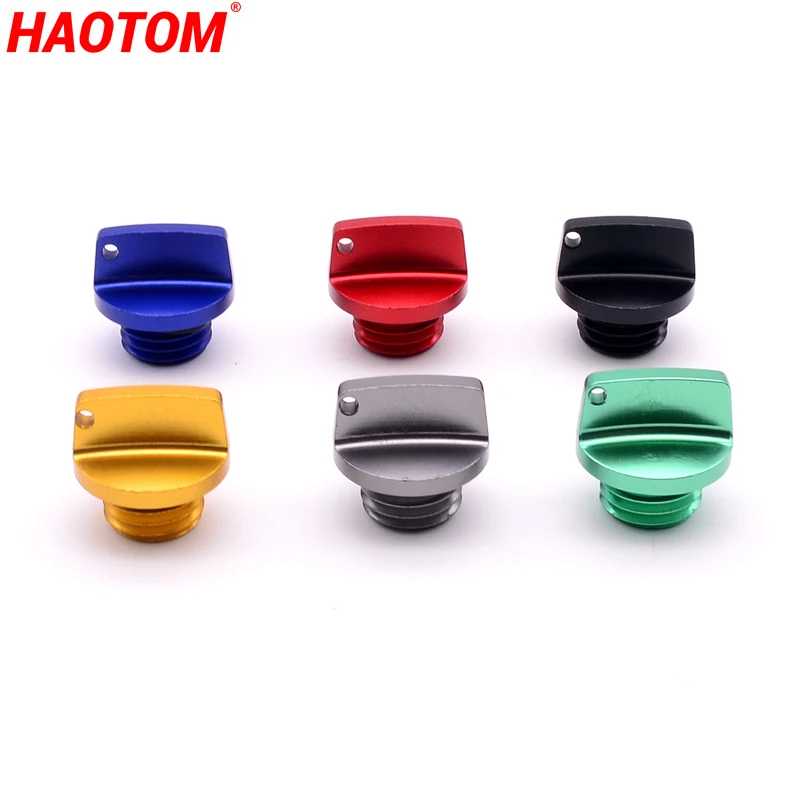 HAOTOM крышка наполнителя двигателя мотоцикла для Honda Kawasaki Ninja шатуна CNC масляный