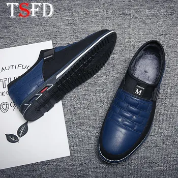 

Spring Man Shoes Luxury Sneakers Male Cowhide Casual Shoes Men Office Shoes Loafers for Men Dress Shoes Trend Blue Lazy Shoes Y2