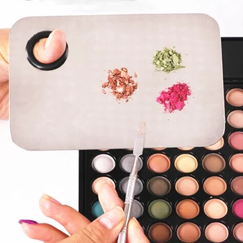 

Anti Fade Non Toxic Stainless Steel Portable Solid Rectangle Home Beginner Salon Travel Makeup Palette