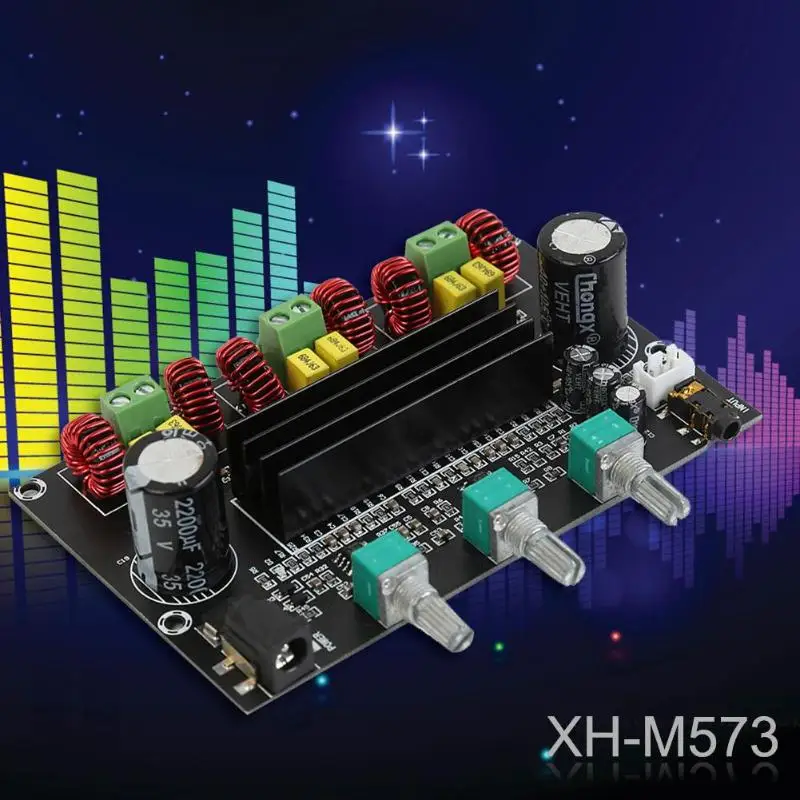 TPA3116D2 сабвуфер 80Wx2+ 100 Вт DC24V 14-100 кГц 2,1 канальный цифровой аудио усилитель плата канала усиленная версия