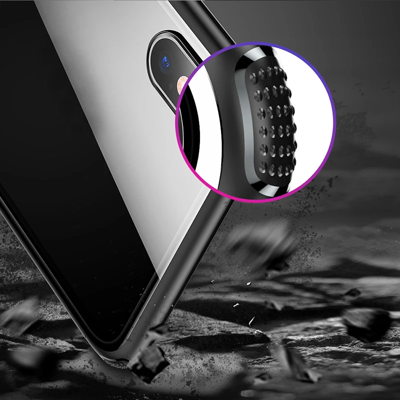 Baseus роскошный оригинальный чехол из закаленного стекла для iPhone Xs Max XR 2018 телефона