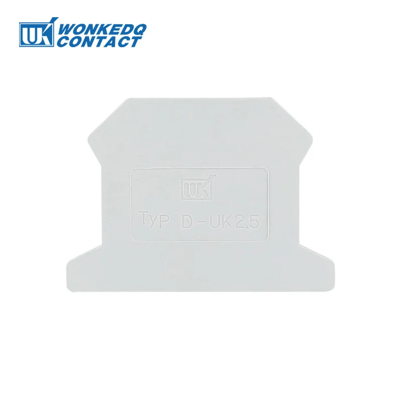 End Cove Enclosurer 10Pcs For UK Series Din Rail Terminal Block Universal Wire Electrical Connectors Accessories