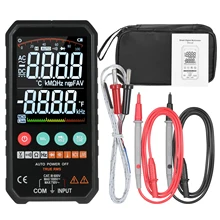 FY107C/FY107B 6000 Counts Digital Multimeter Ture RMS AC DC NCV Transistor Capacitor Temperature Voltage Smart Meter