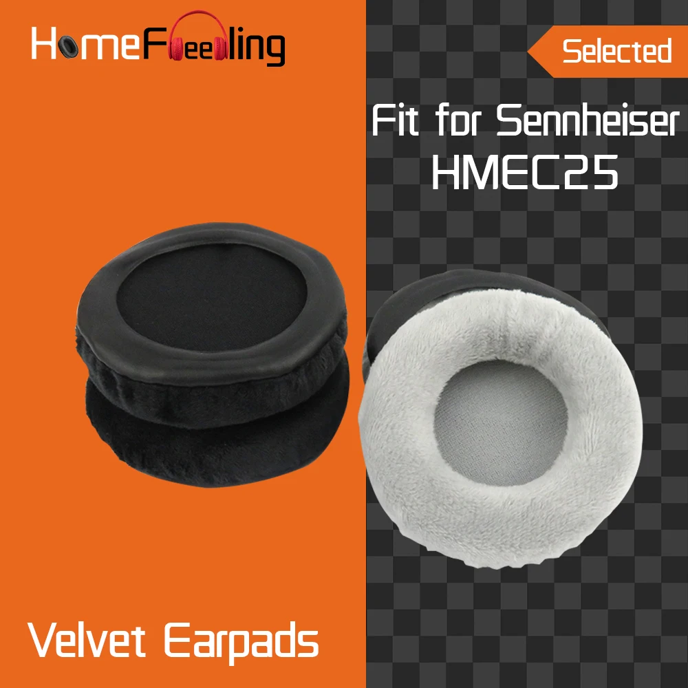 Homefeeling Earpads for Sennheiser HMEC25 Headphones Earpad Cushions Covers Velvet Ear Pad Replacement