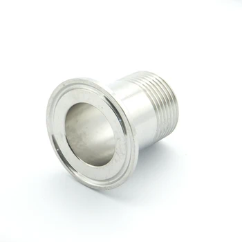 

2" BSP Male x 64mm Ferrule OD 304 Stainless Steel Sanitary Connector Pipe Fitting For Homebrew Fit 2" Tri Clamp