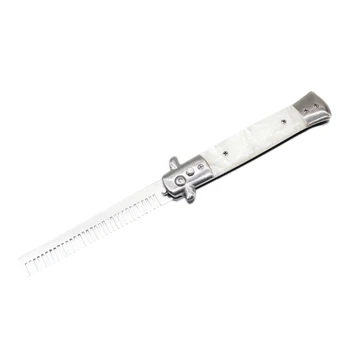 

1Pcs Automatic Stainless Steel Combs Foldable Knife Brushes Hair Trimmer Comb Brush Accessories Butterfly Mens Pocket Knife Comb
