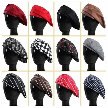 

Unisex Restaurant Waiter Uniform Accessories Cook Master Chef Barrets Cap Hat Kitchen Bakery Work Wear Chef Hats Chili