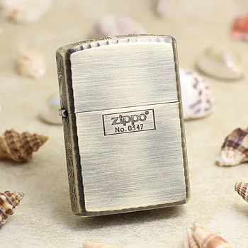 

Genuine Zippo oil lighter copper windproof Bronze Dragon cigarette Kerosene lighters Gift With anti-counterfeiting code