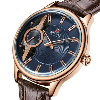 

Relogio masculino watches men Fashion automatic mechanical watch double movement watch Quartz business Wristwatch reloj hombre