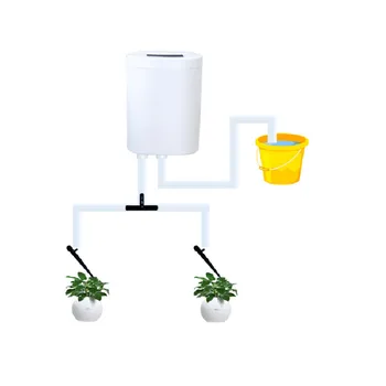 

DIY Micro Automatic Drip Irrigation Kit Digital Self Watering System Battery Operated Digital Programmable for Indoor Garden