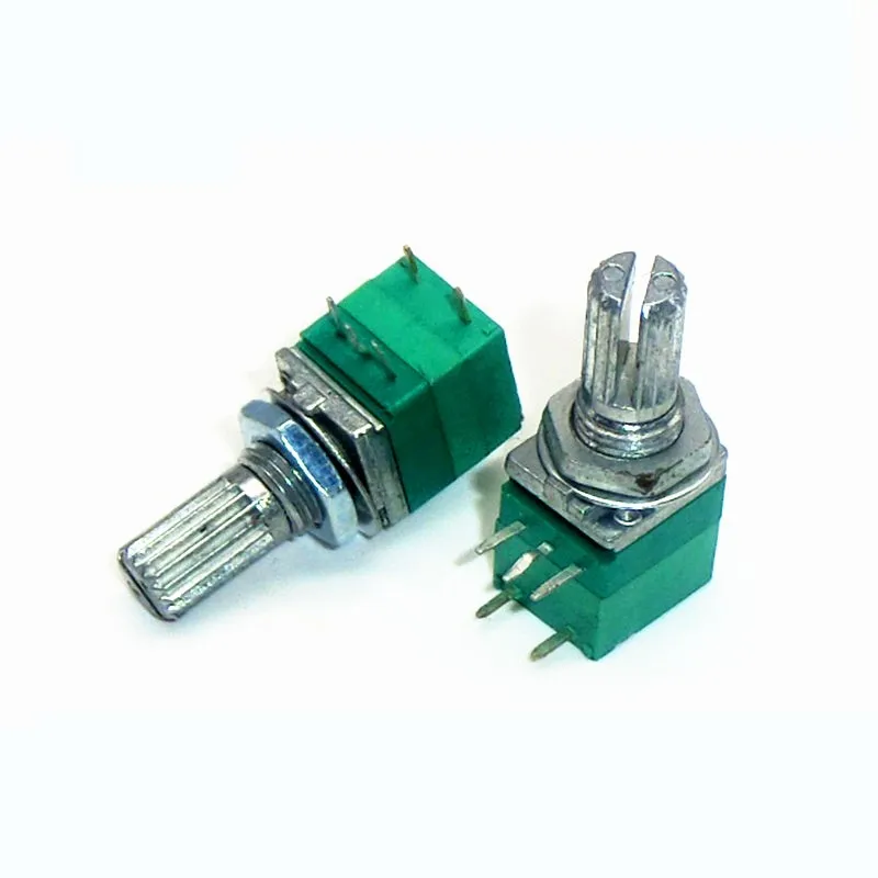 5 Stück RV097NS 5K 10K 20K 50K 100K 500K mit einem Schalter Audio 5Pin Welle 15mm Verstärker Dichtung Potentiometer – Detail 4