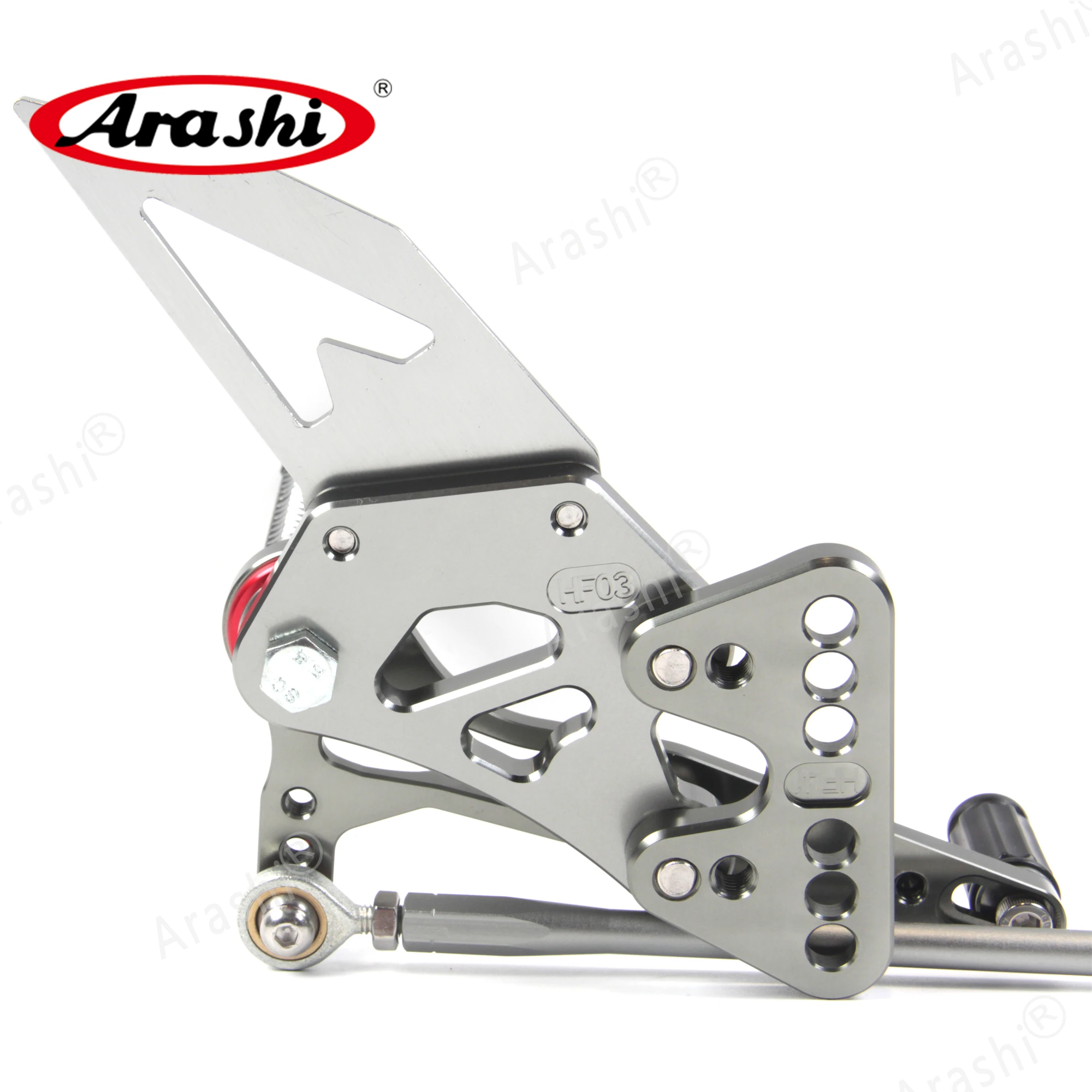 Регулируемые подножки Arashi для SUZUKI GSXR1000 2005 2006 CNC Rider Rearset подножки GSX-R1000 GSXR 1000 05 06 серебро
