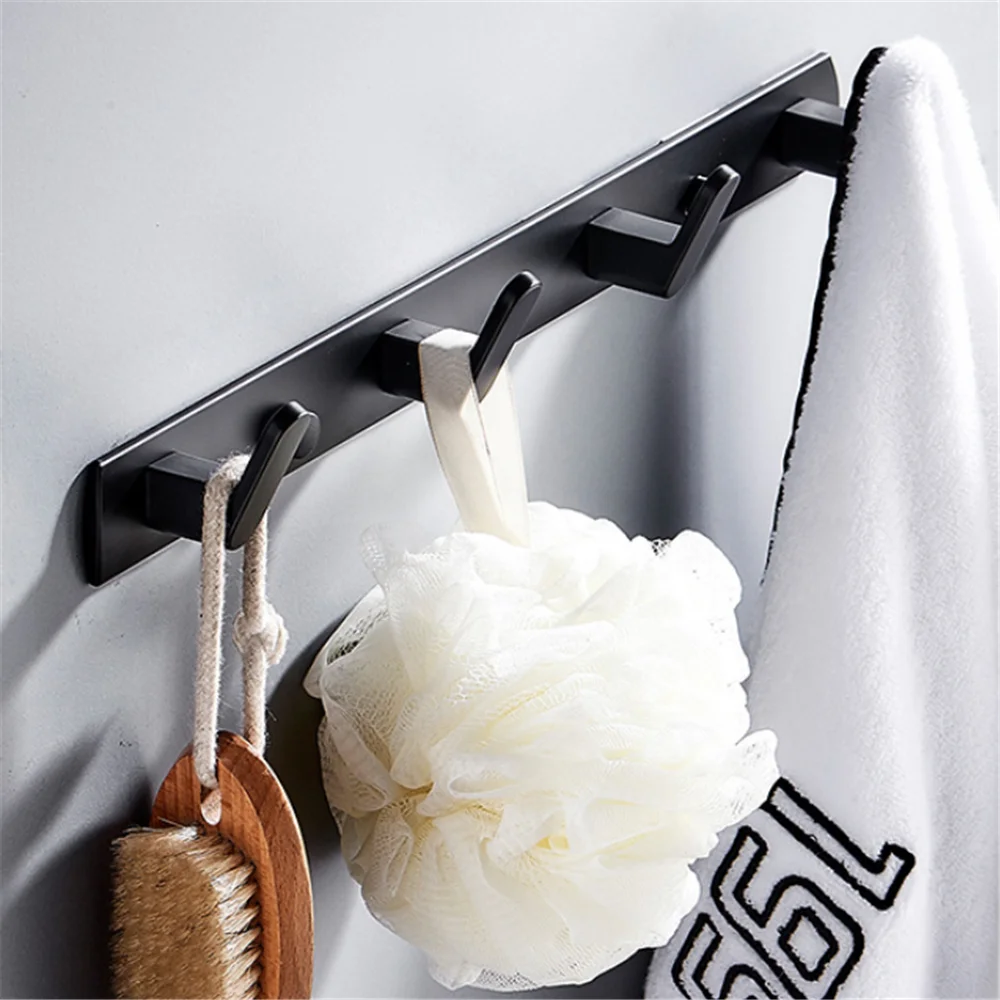 Bathroom Clothes Hanger Wall Hook Towel Hook Coat Rack Hallway Balcony Corner Door Clothes Shelf Key Holder for Kitchen Bedroom