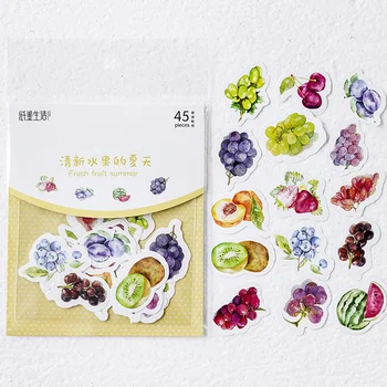 

45pcs /Pack Have A Fruits Summer DIY Diary Decorative Stickers Decoration