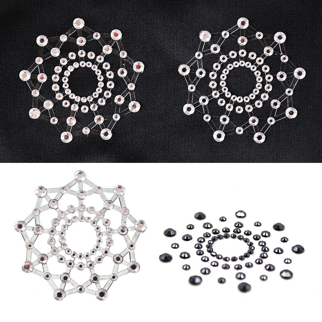 Fun Sexy Crystal Rhinestone Nipple Pasties Breast Sticker Sex Products