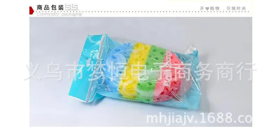 Четыре цвета овальные водоросли губка для ванны/губка для ванны