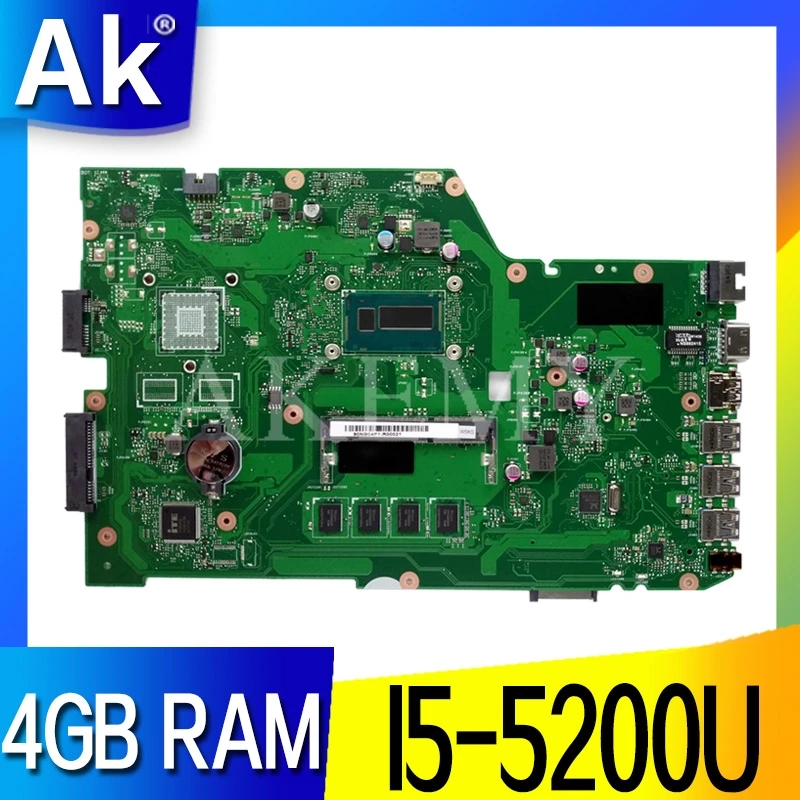 AKEMY X751LAB original mainboard for ASUS X751L K751L R752L X751LA X751LN X751LK X751LJ with 4GB RAM i5-5200U Laptop motherboard AKEMY X751LAB original mainboard for ASUS X751L K751L R752L X751LA X751LN X751LK X751LJ with 4GB RAM i5-5200U Laptop motherboard
