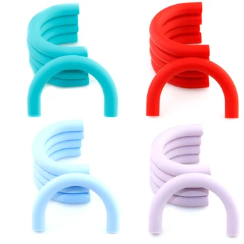 

Baby Silicone Type For Infant Baby Teether Teething Bracelet Jewelry Silicone Type Chews Pacifier clips Nursing Necklace