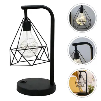 

1Pc American Retro Table Lamp With No Battery (Warm Light Battery Style Black)