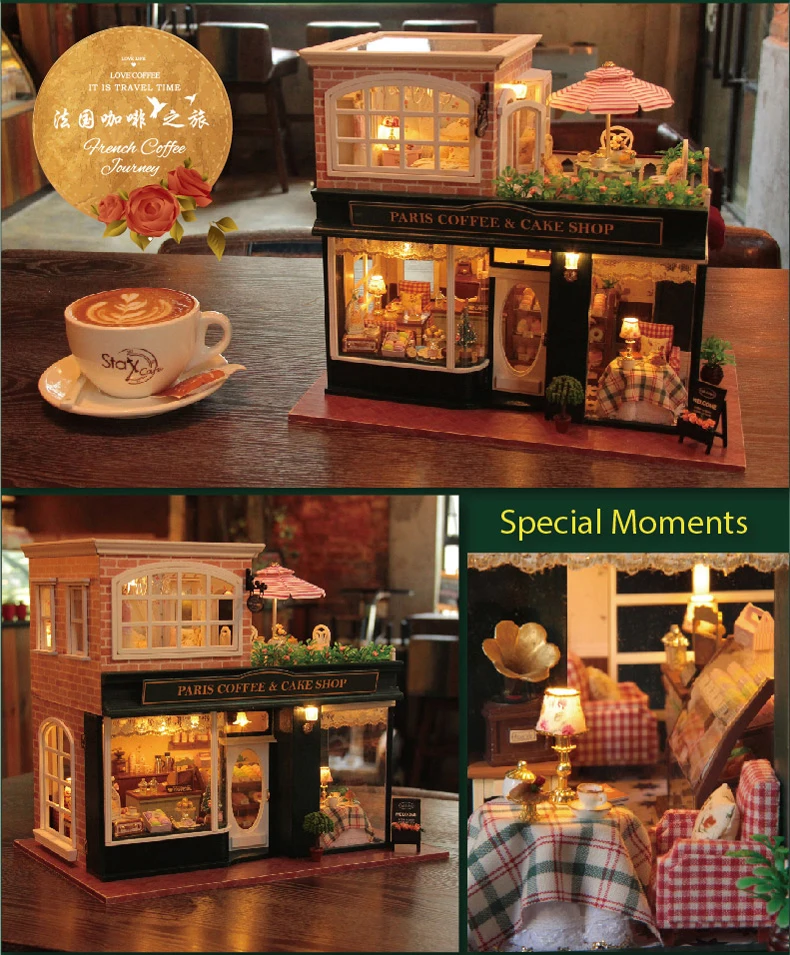 DIY for Making Adult Cabin Creative Handmade Women's Villa House Assembled Model Super Difficult Toy Gift