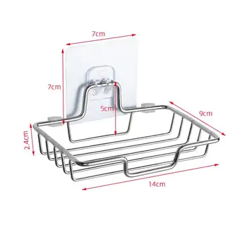 

High Quality Stainless Steel Bathroom Rack Storage Shelves Shampoo Towel Kitchen Tins Bottles Storage Shelf Space Save Items