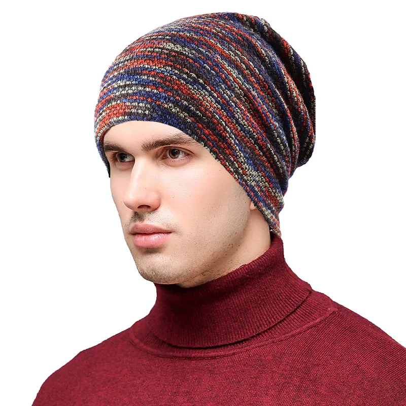 Зимняя теплая объемная длинная безразмерная шапочка toque, мешковатая шапка унисекс с флисовой подкладкой, вязаная шапка с черепом, удобная повседневная шапка, головной убор