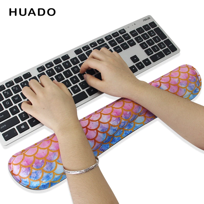 Mouse Pad Gaming Mousepad Wrist Pad Galaxy Ergonomic Keyboard Wrist Rest Desk Healthy Momery Foam Mouse Pad Support Cushion for Gaming Office Accessories