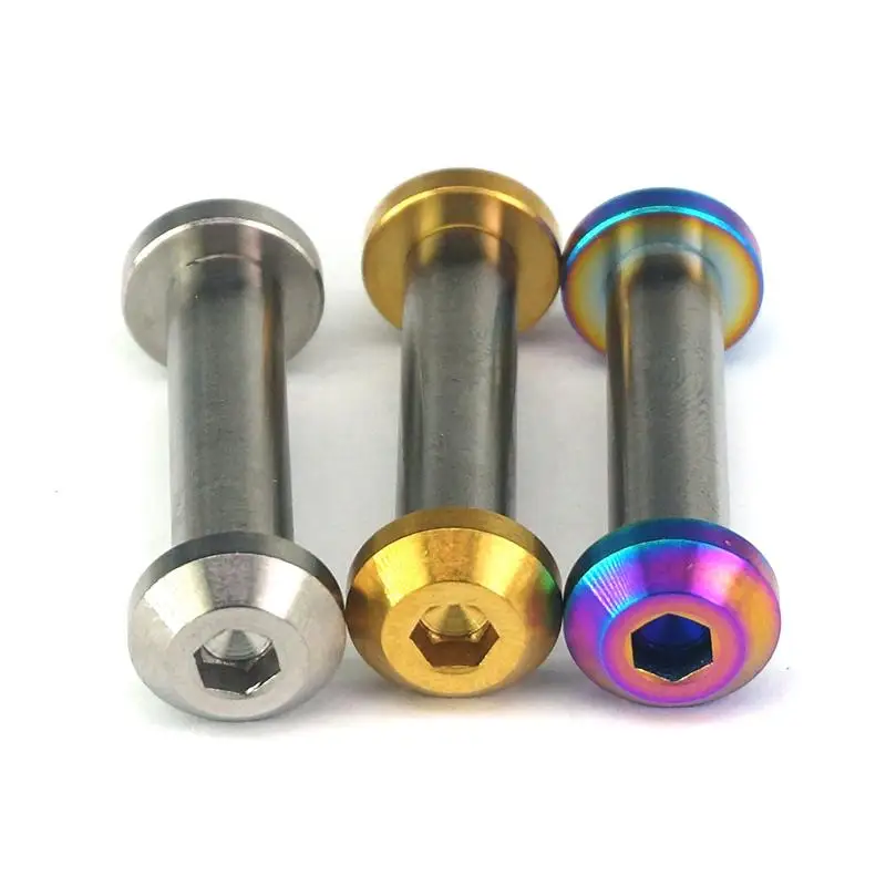 M6x33mm Ti/Golden/Rainbow GR5 Titanium Bolts & Rod Nut For Bike Rear SuspensionScrews AliExpress