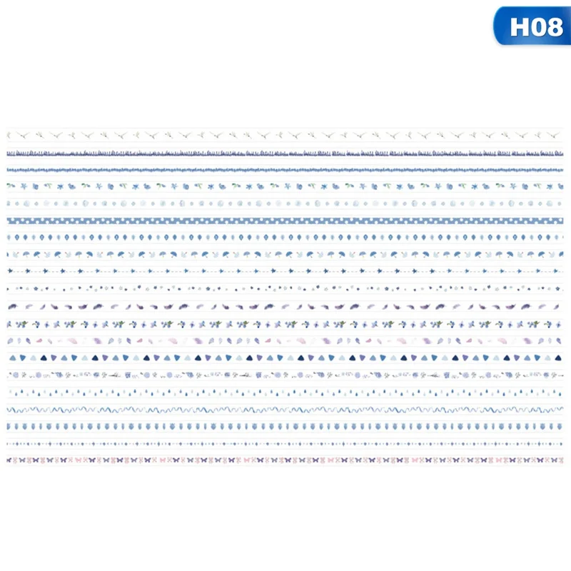 20 шт./партия цветная эстетика серия Цвет Тонкий Васи Маскировочная лента Набор бумажных наклеек Скрапбукинг Канцелярские Декоративные ленты - Цвет: 8