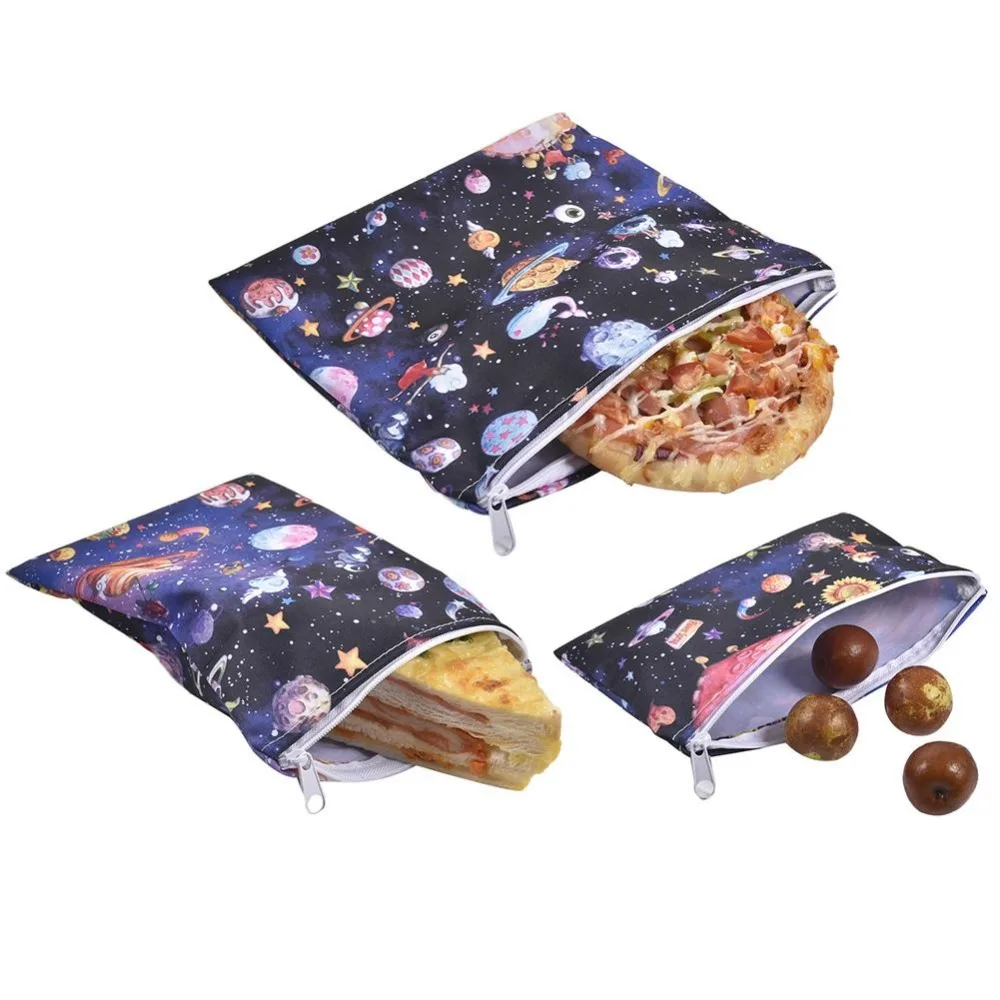 3pcs Reusable Produce Bags Sandwich Bread Waterproof Bag Eco-friendly Bag Heating Pastry Tools For Camping Travel Hiking