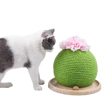 

AUGKUN Pet Cat Scratch Board Pet Anti-scratch Sofa Nail Polishing Toy Sisal Cat Climbing Frame Cat Toy Ball Scratching Pads