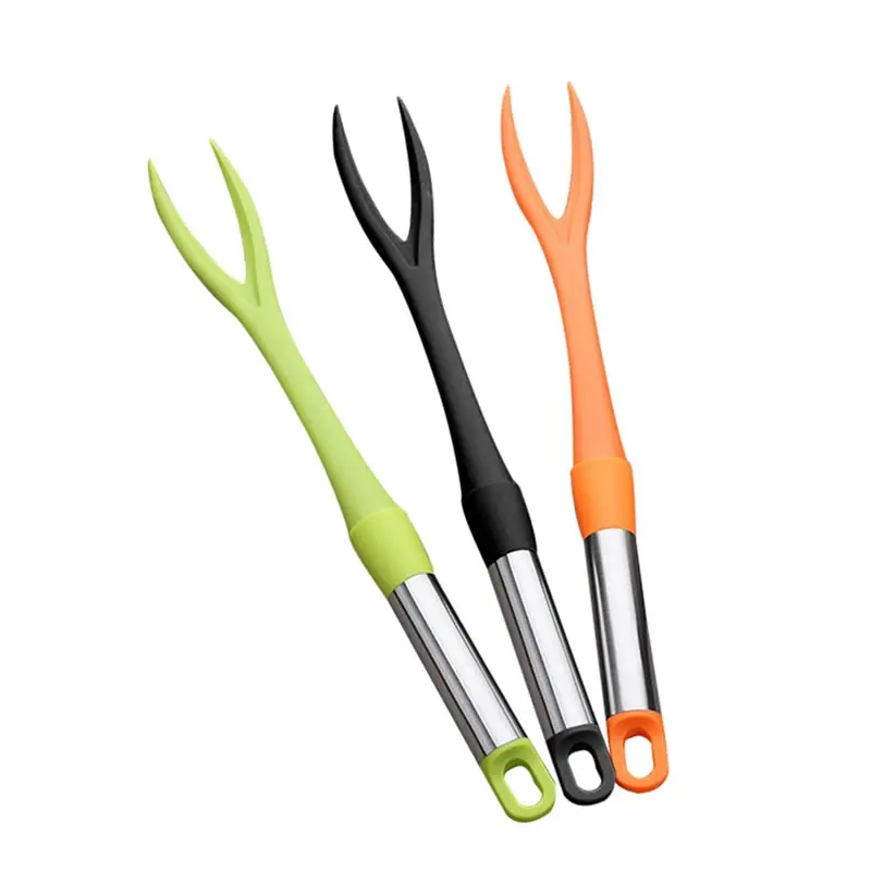 

Goodfeer Nylon Long Handle Food Fork Meat Flipping Forks Barbecue Flip-fork Flipper Heat-resistant Cooking Utensils Kitchen Tool