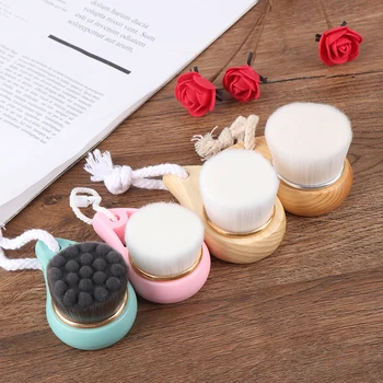 

1pc Soft Fiber Face Clean Brush Wash Deep Cleansing Massager Facial Care Skin Pore Clean Brush Mild Face Cleansing Brush
