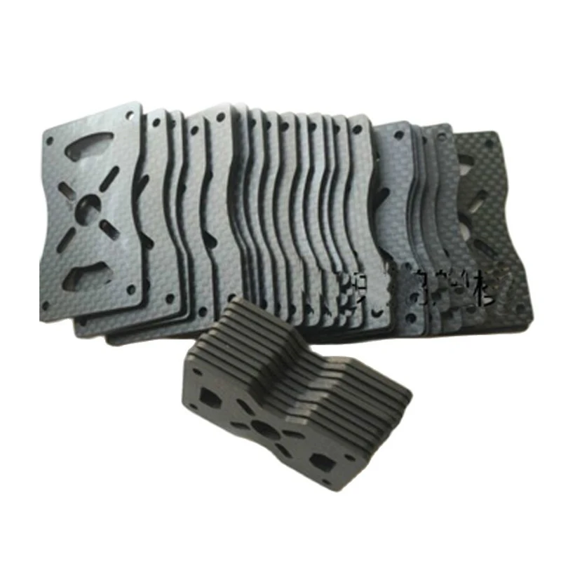 10pcs 3K Carbon Fiber Plate Motor Fixed Mount Clip Holder Bracket for 12/16/20/22/25/30mm Tube Clamp RC FPV Drone Quadcopter DIY