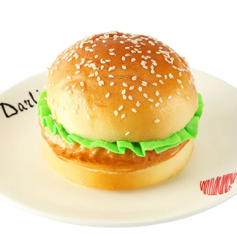 Artificial Hamburger Simulation Model Ornaments Fake Cake Bakery Room Photography props Christmas Window Decoration