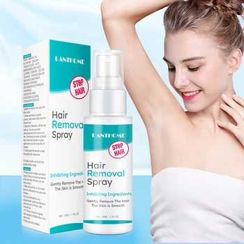 

LANTHOME 50ml Permanent Painless Hair Removal Spray Stop Hair Growth Inhibitor Shrink Pores Mild Skin Smooth Repair Essence