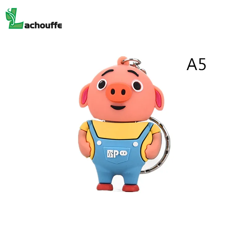 Творческий Китайский поросенок мультфильм Флешка 4G 8G 16G 32G 64G Usb 2,0 Usb флешка - Цвет: A5