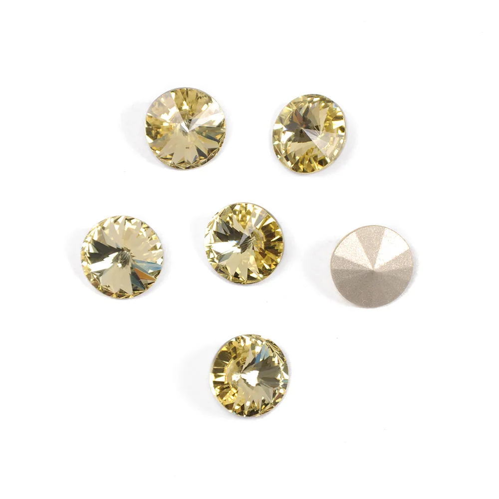 

CTPA3bI 1122 Rivoli Jonquil Setttings Pointback Sewing Loose Rhinestones Strass Fancy Stones Crystals Glass Beads For Dress