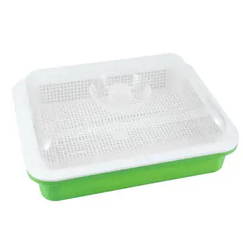 

Seed Sprouter Tray BPA Free PP Soil-Free Big Capacity Healthy Wheatgrass Grower with Cover Seedling Tray Sprout Plate Hydroponic