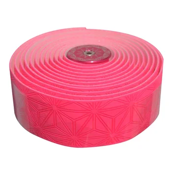 

2 Pcs Outdoor Road Bike Reusable Printed PU Leather Grips Anti Slip Handle Tape Strap Cycling Sweat Absorb Practical Adhesive