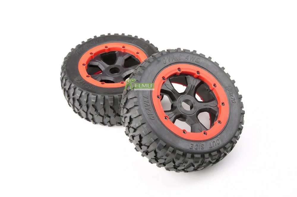 Шины для колес из щебня в сборе, комплект подходит для 1/5 Losi 5ive T Rovan LT Kingmotor X2 BAJA 4WD SLT