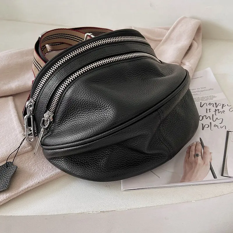 Luxury Genuine Leather Handbags New Designer Fashion Cowhide One Shoulder Handbag Diagonal Multi-Purpose Chest Bag
