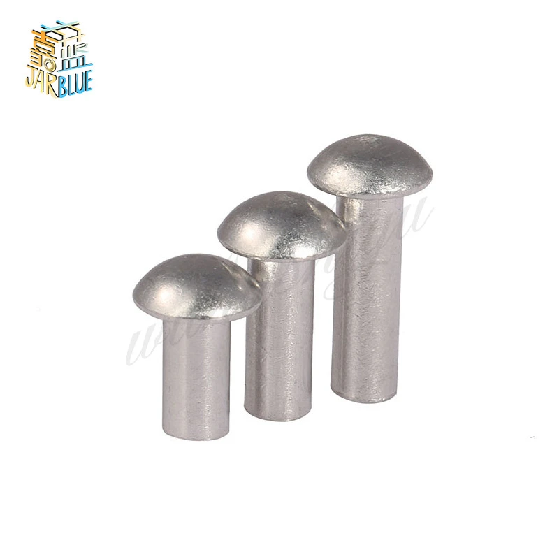 Professional 6-Piece Rivet Die Set - Hardened Steel, 1/4" Body, For 3/32" To 3/16" Rivets, Fits 187 Shank