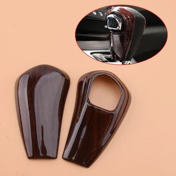 

2Pcs Red Wood Grain Interior Gear Shift Knob Cover Trim Fit for Honda CR-V 2012 2013 2014 2015 2016 Plastic