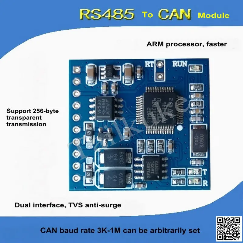 para Can Canopen Can Módulo Módulo de Transmissão Porta Serial Rs232 Stm32 Modbus para Rt809f Rt809h Rs485