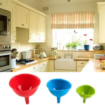 

New One-piece Silicone Funnel Kitchen Tool Diy Ice Cube Chocolate Funnel Multi-functional Silicone Oil Leak