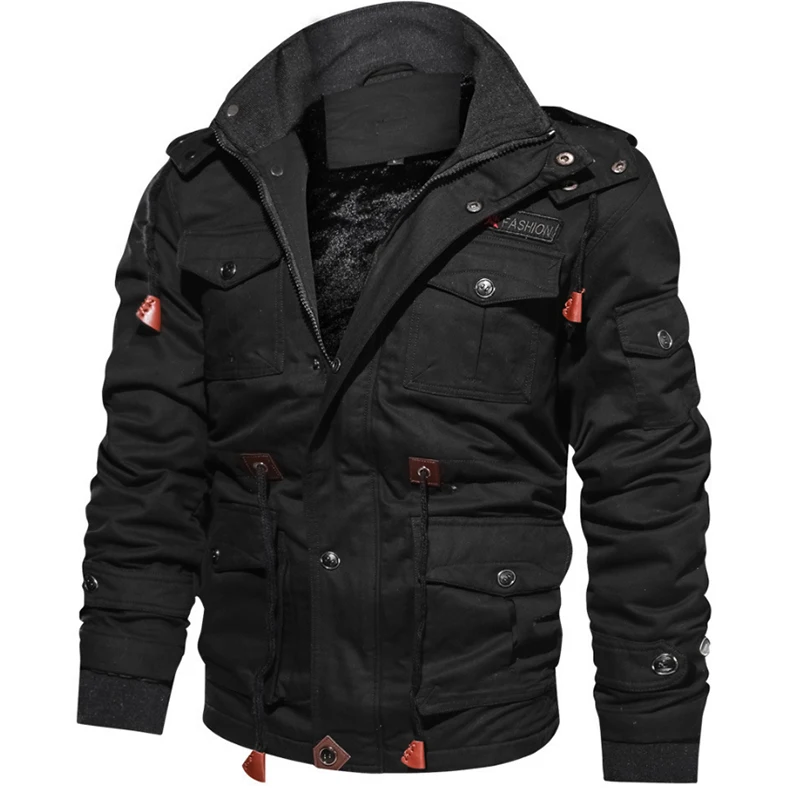 incredible  2020 New Arrival Men's Winter Fleece Jackets Warm Hooded Coat Thermal Thick Outerwear Male Military