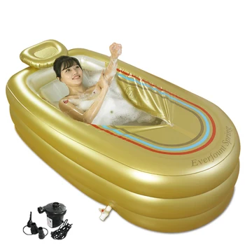 

Extra Large Inflatable Bathtub Tub Adult Grown House Bathtub With Insulated Pillow with Electric Pump