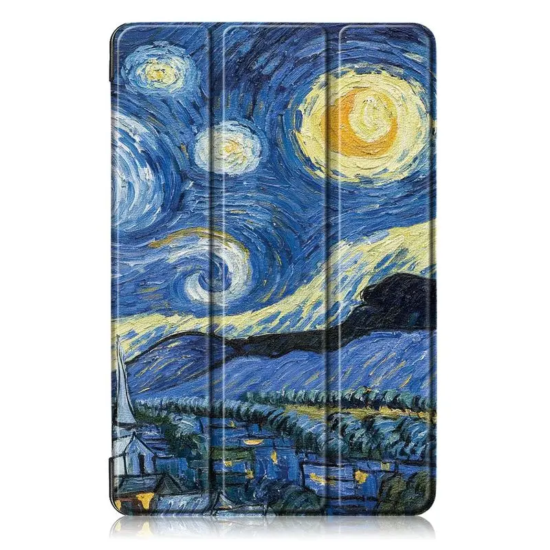 Окрашенный Магнитный умный чехол для Samsung Galaxy Tab S5E 10,5 T720 чехол для SM-T725 кожаный чехол подставка Trifold Fundas - Цвет: Impression