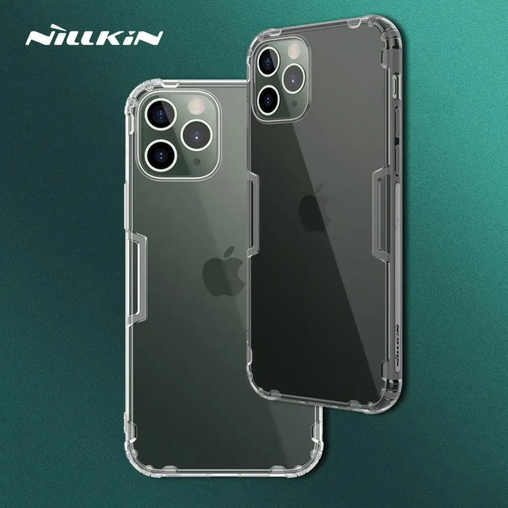 

Nillkin for iPhone 12 12 Pro Max Case TPU Soft Silicone Clear Back Cover Slim Protective Phone Case for iPhone 12/12 Pro/12 Mini